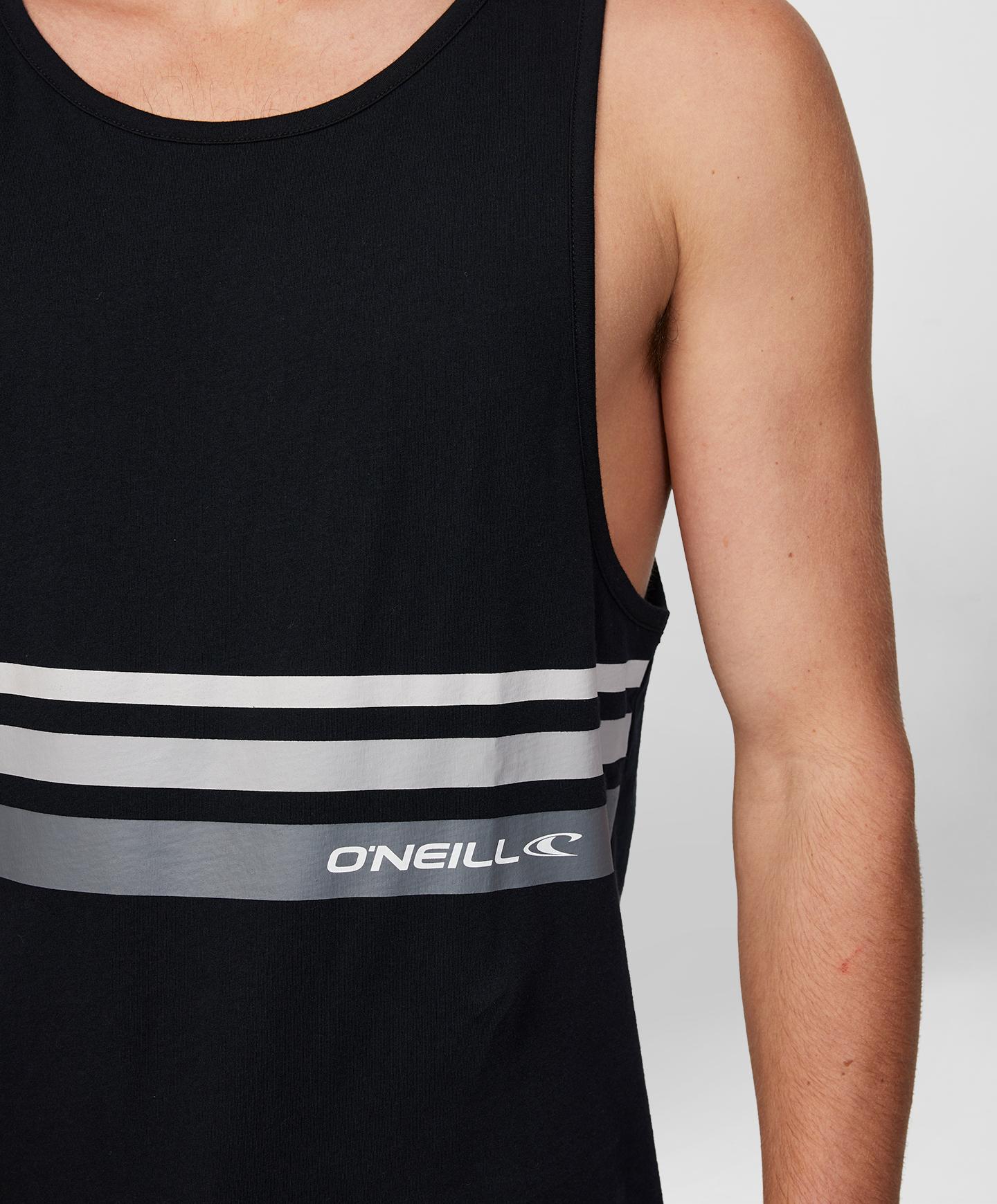 O'Stripe Singlet - Black