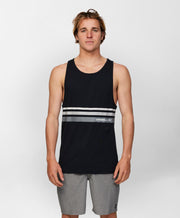 O'Stripe Singlet - Black