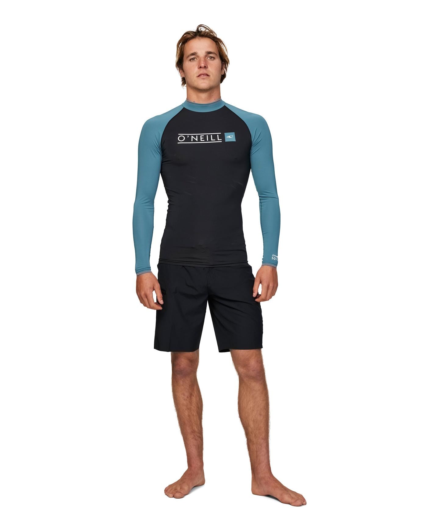 Reactor Block UV LS Rash Vest - Deep Teal