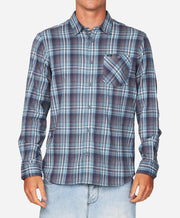 Redmond Plaid Stretch Flannel Shirt - Scrub Blue