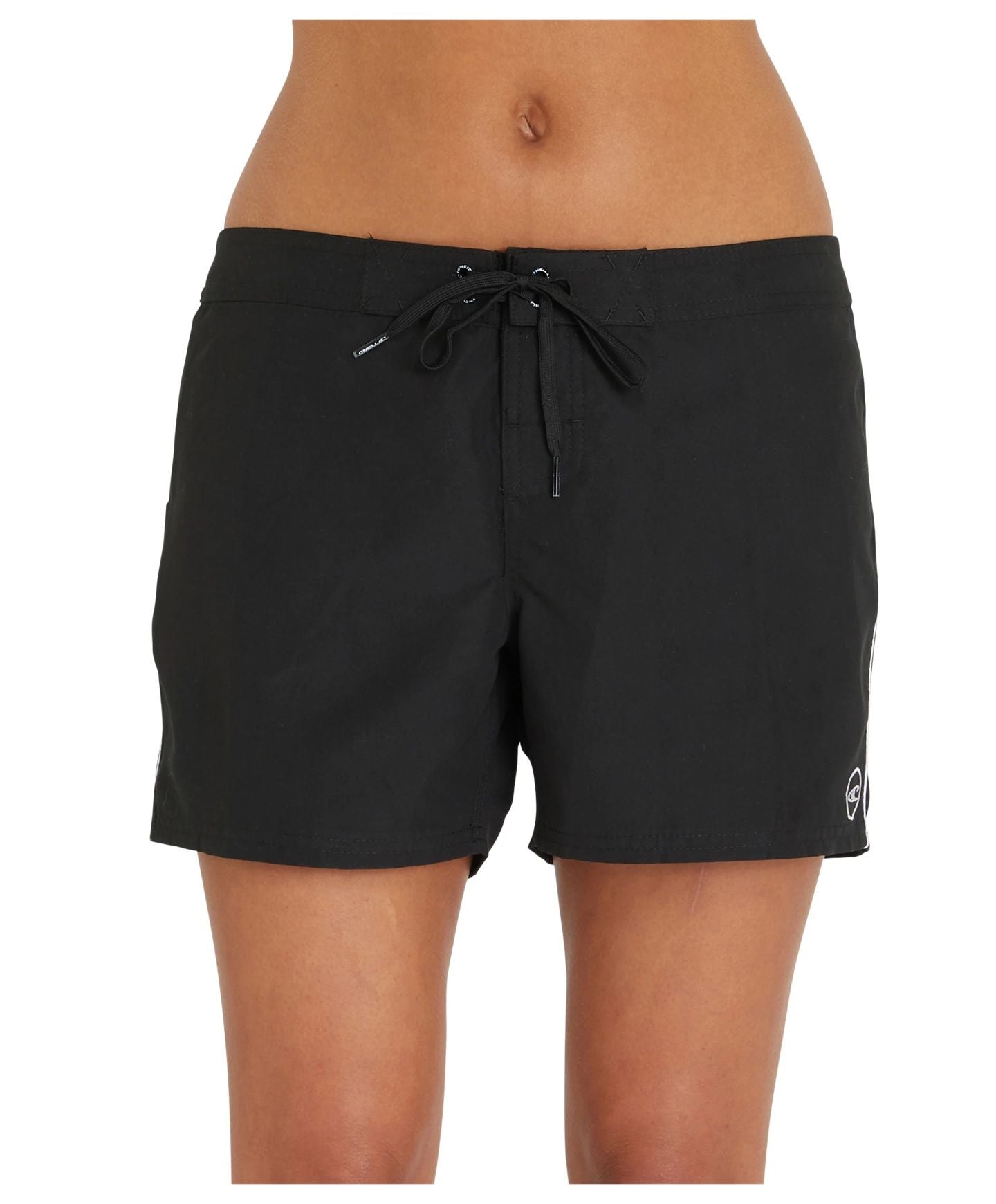 Women's Saltwater Solids Stretch 5" Boardshort - Black