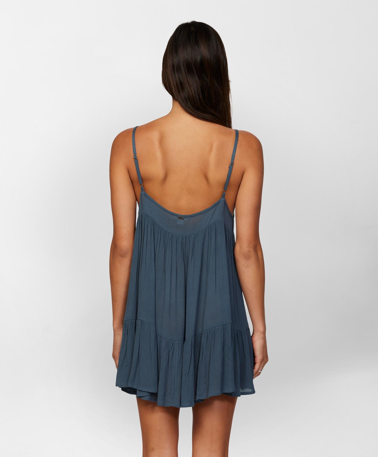 Saltwater Solids Rilee Coverup Dress - Slate Wash