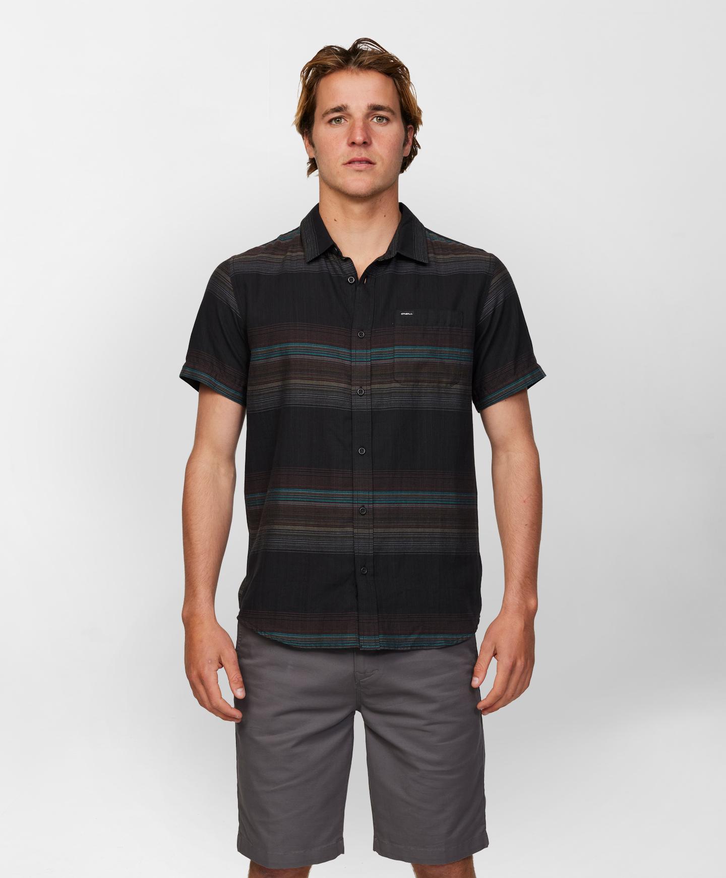 Seafaring Stripe SS Shirt - Black