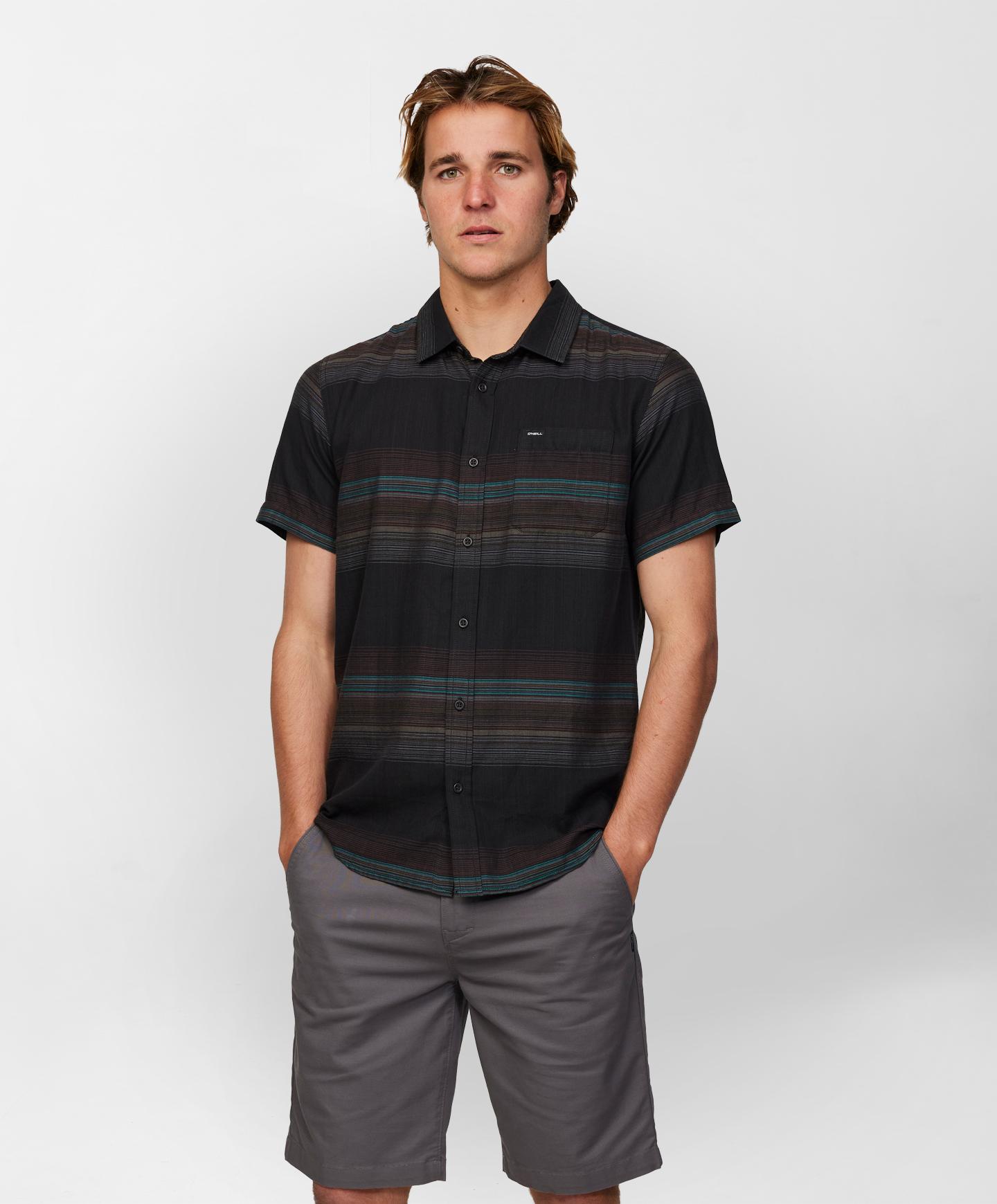 Seafaring Stripe SS Shirt - Black