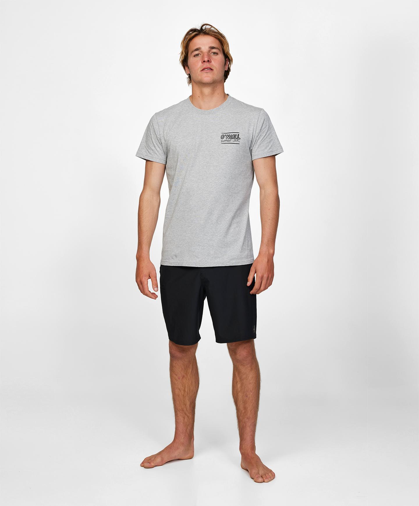 Support Local SS T-Shirt - Grey Marle