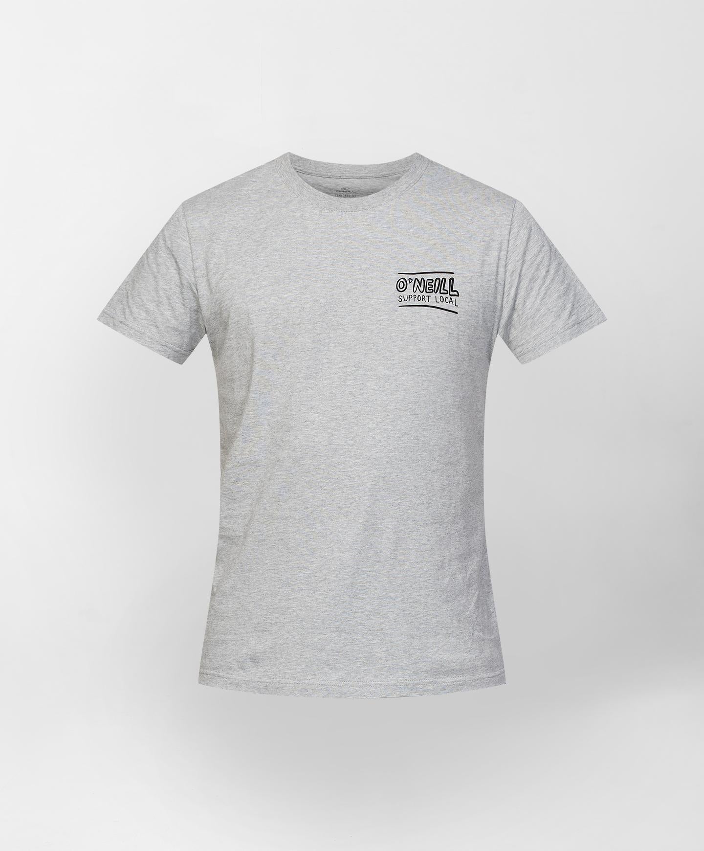 Support Local SS T-Shirt - Grey Marle