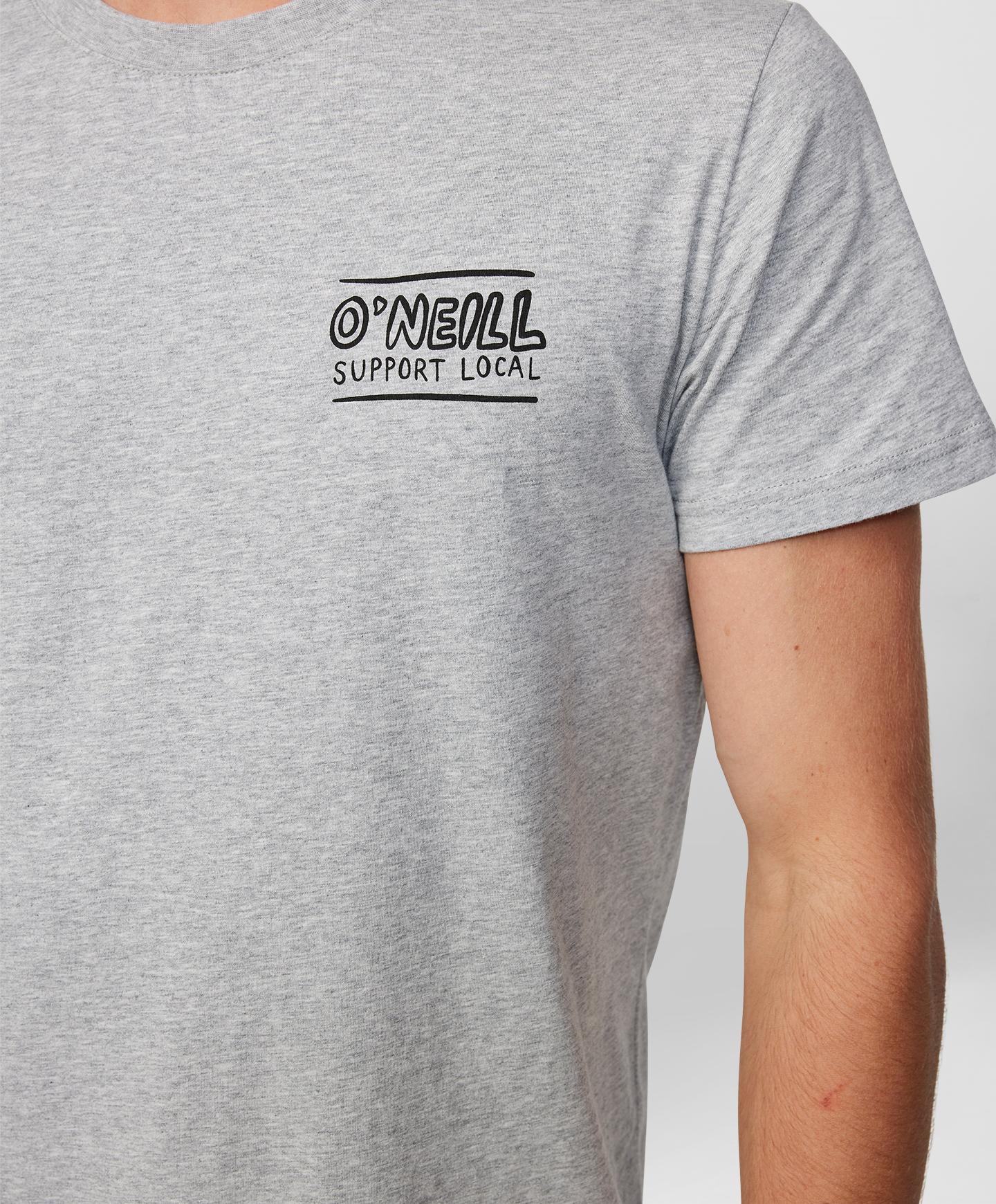 Support Local SS T-Shirt - Grey Marle