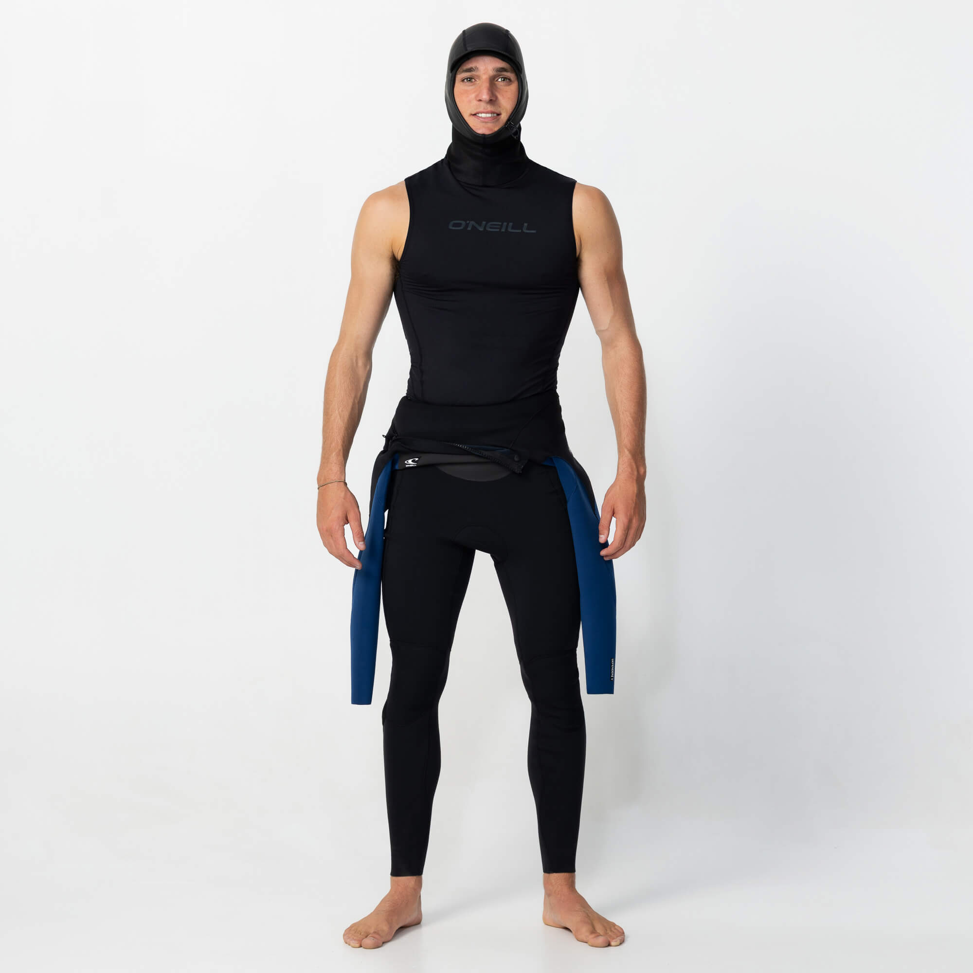 Men's Thermo X Hooded Wetsuit Vest - Black