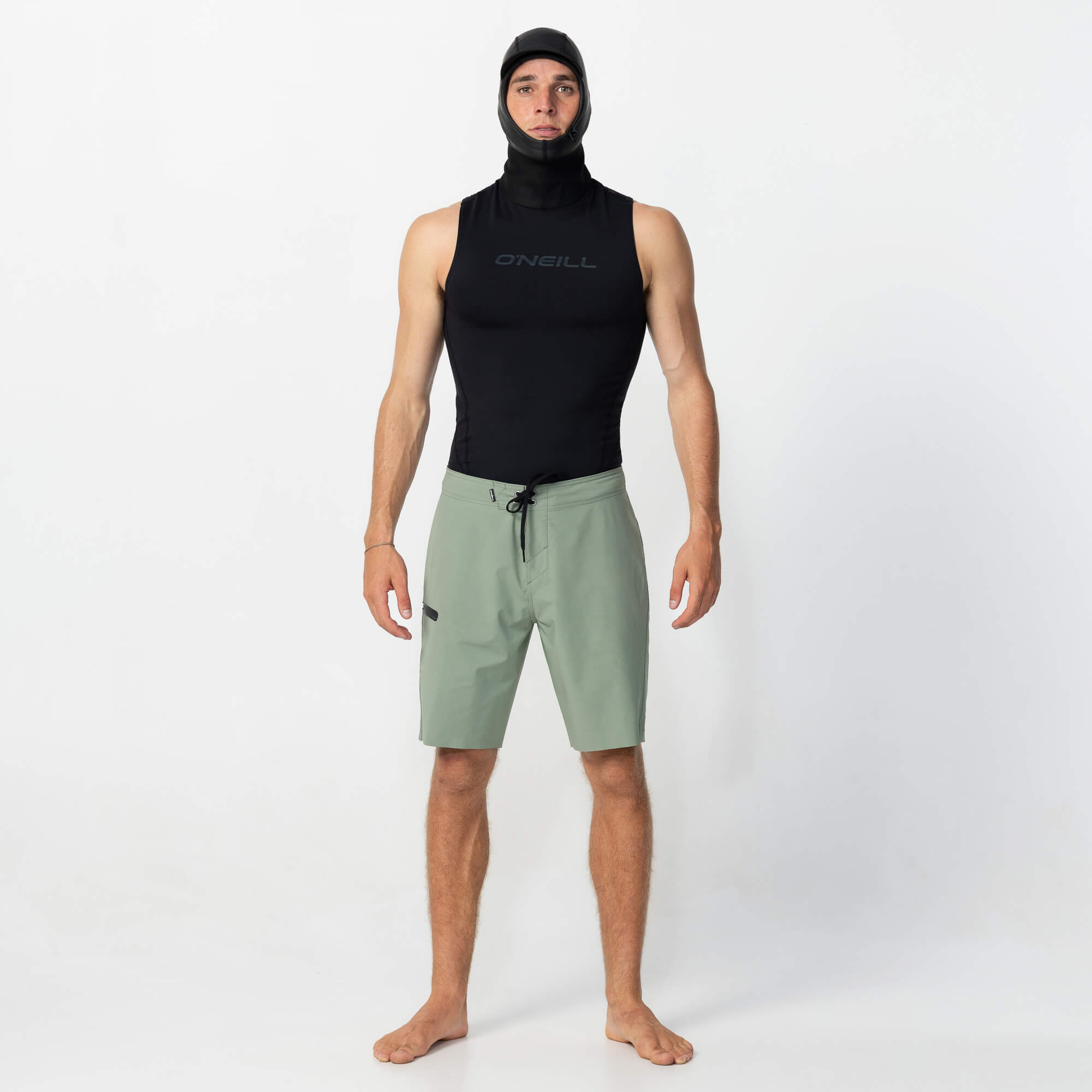 Thermo X Hooded Wetsuit Vest - Black