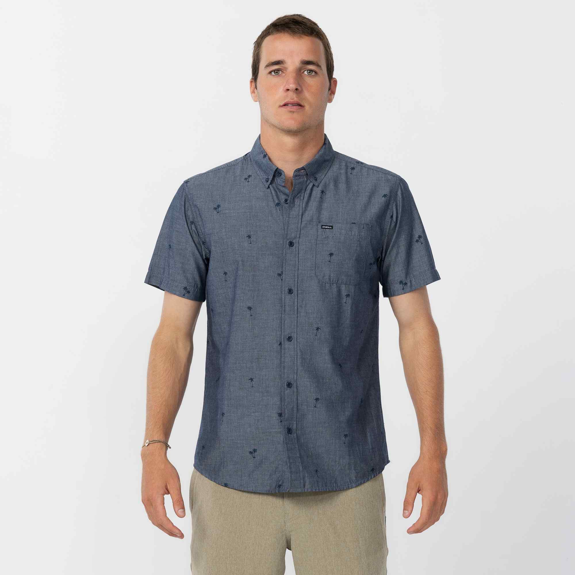 Topside Chambray Standard Short Sleeve Shirt - Chambray