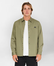 TRVLR Drifter Overshirt - Deep Green