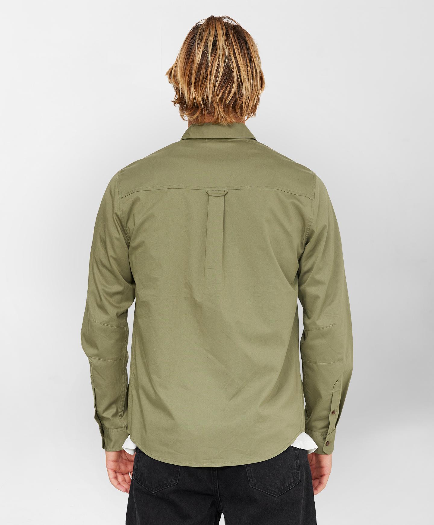 TRVLR Drifter Overshirt - Deep Green