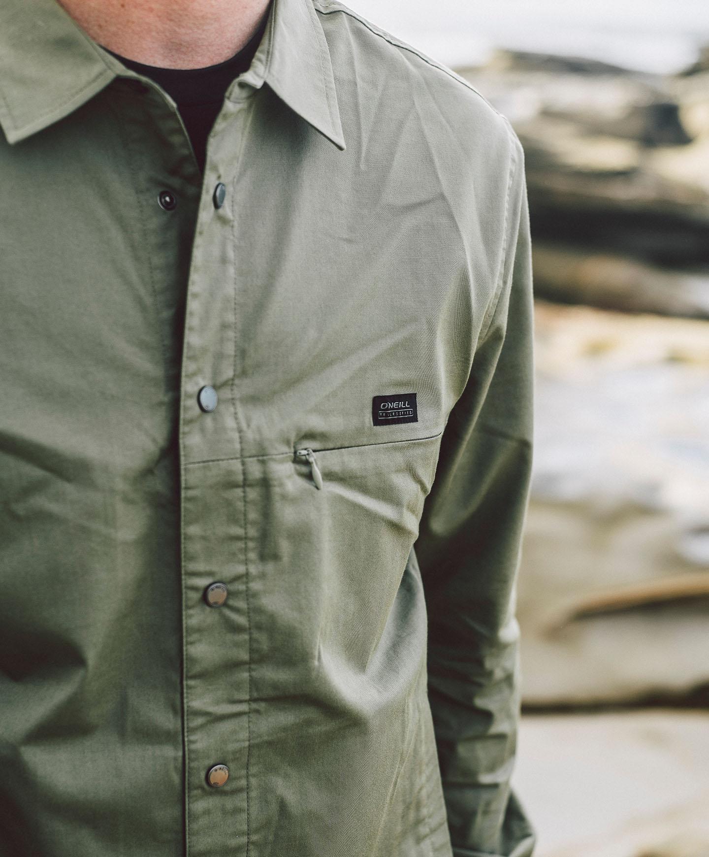 TRVLR Drifter Overshirt - Deep Green