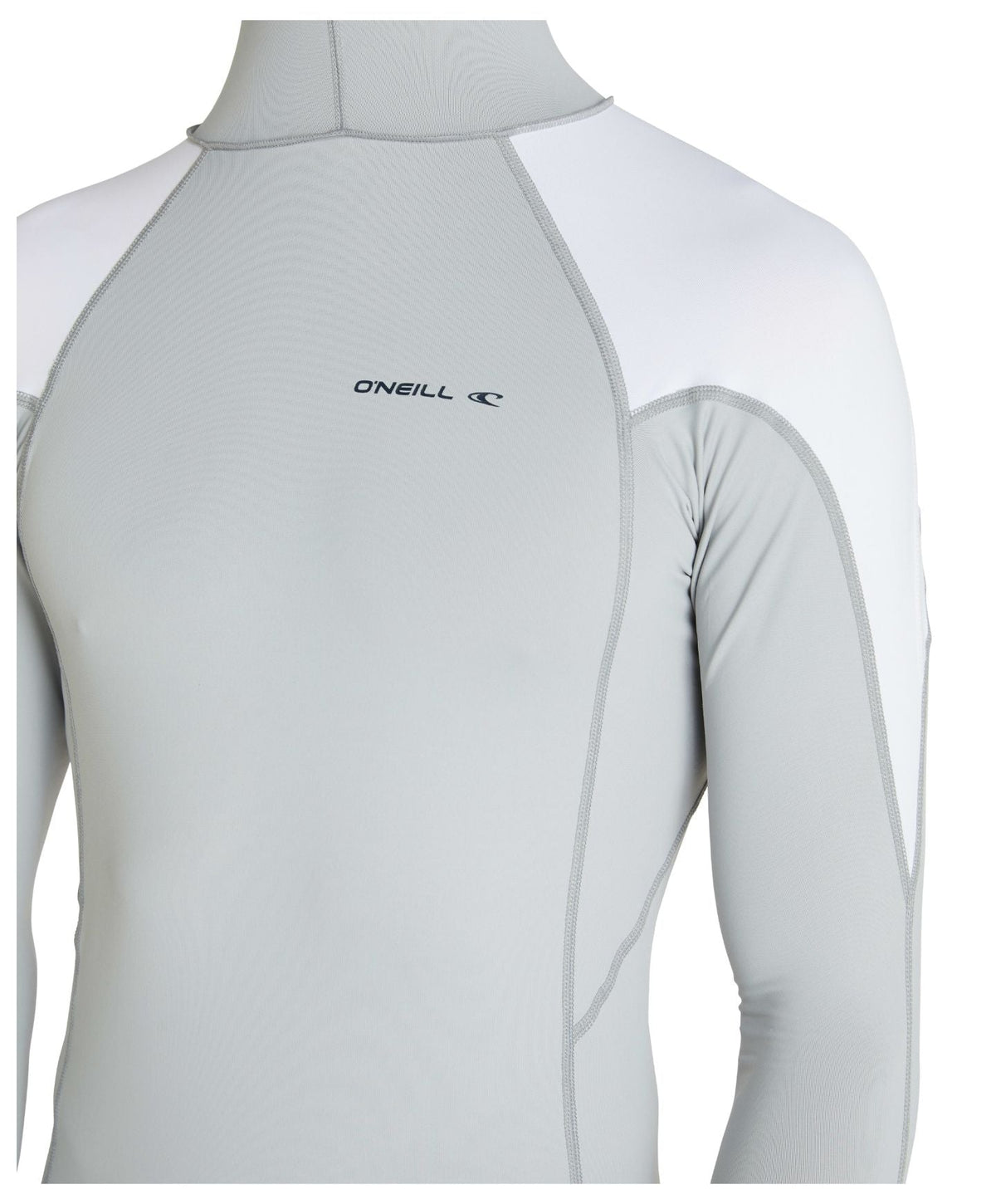 TRVLR Long Sleeve Hooded Rash Vest - Cool Grey