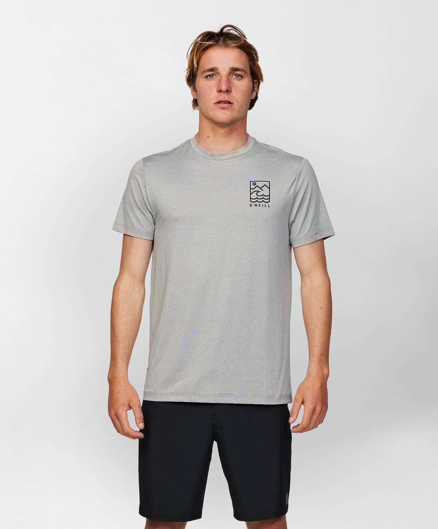 TRVLR UPF Staple SS T-Shirt - Heather Grey