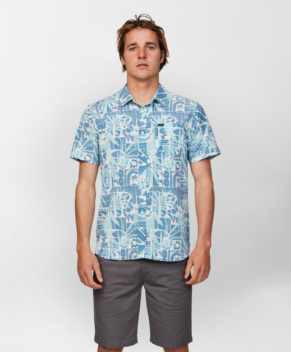 UPF Traverse SS Shirt - Copen Blue