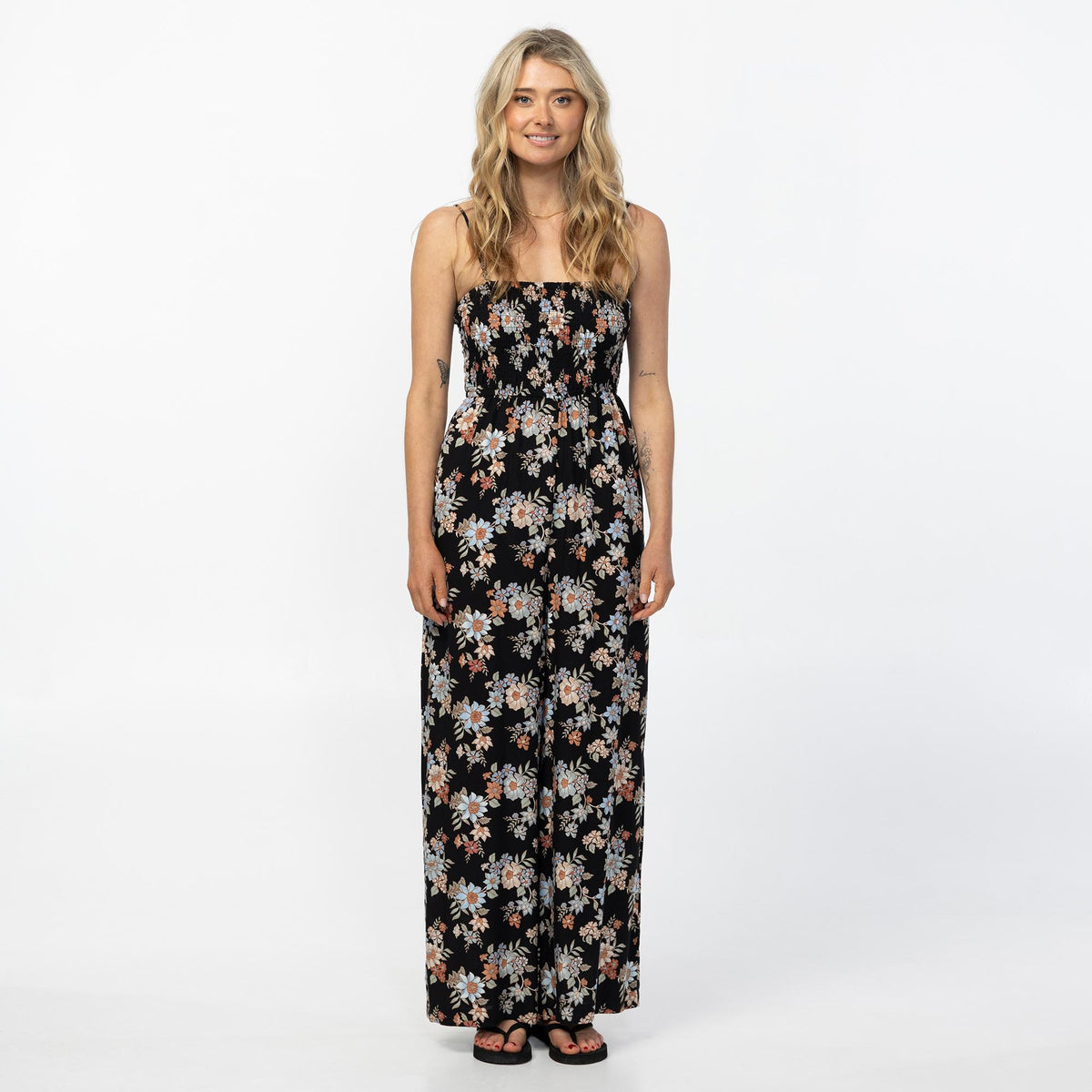 Women's Aiyana Bali Floral Jumpsuit - Black