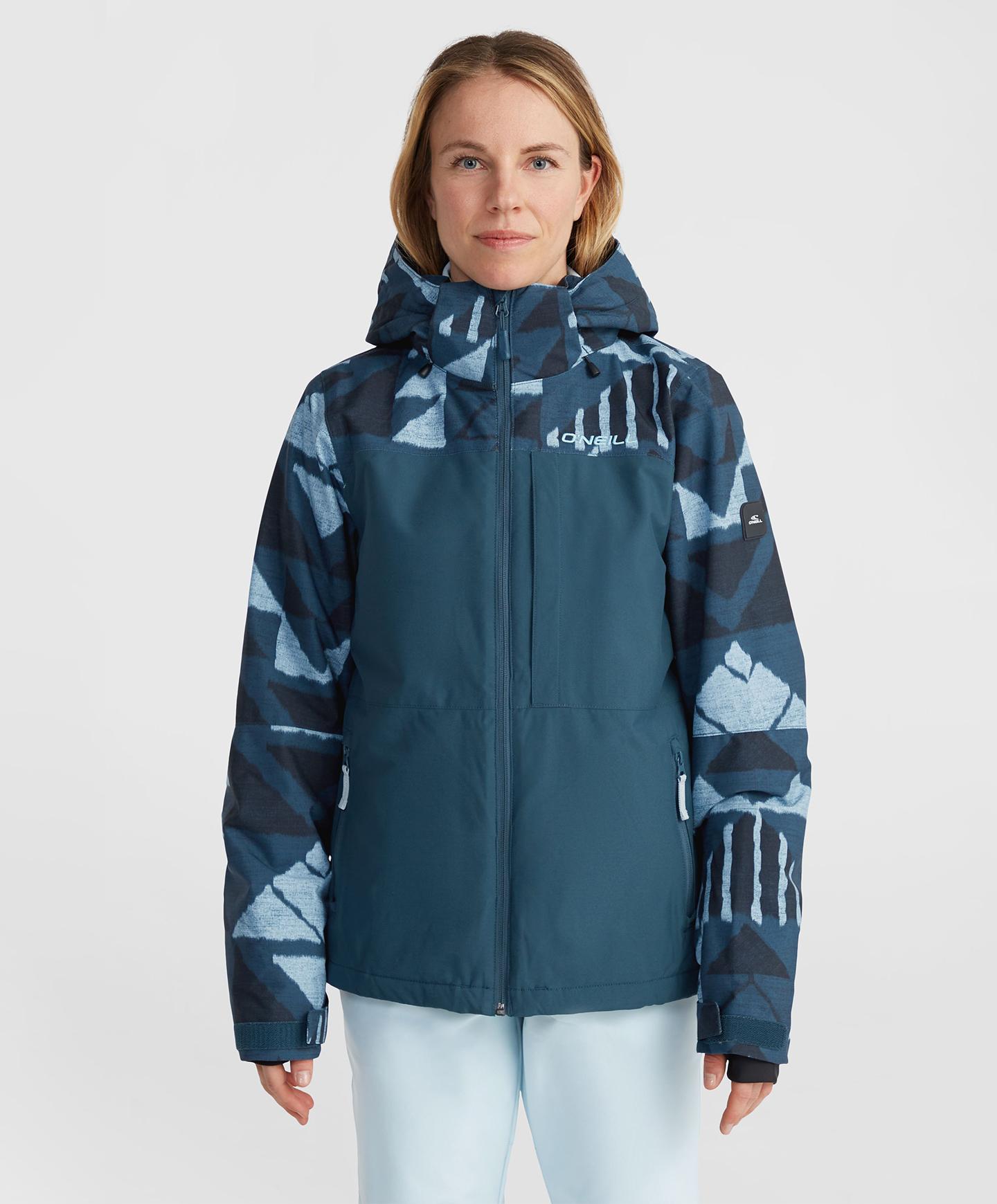 Women's Aplite Plus Snow Jacket - Blue Triangle Ikat