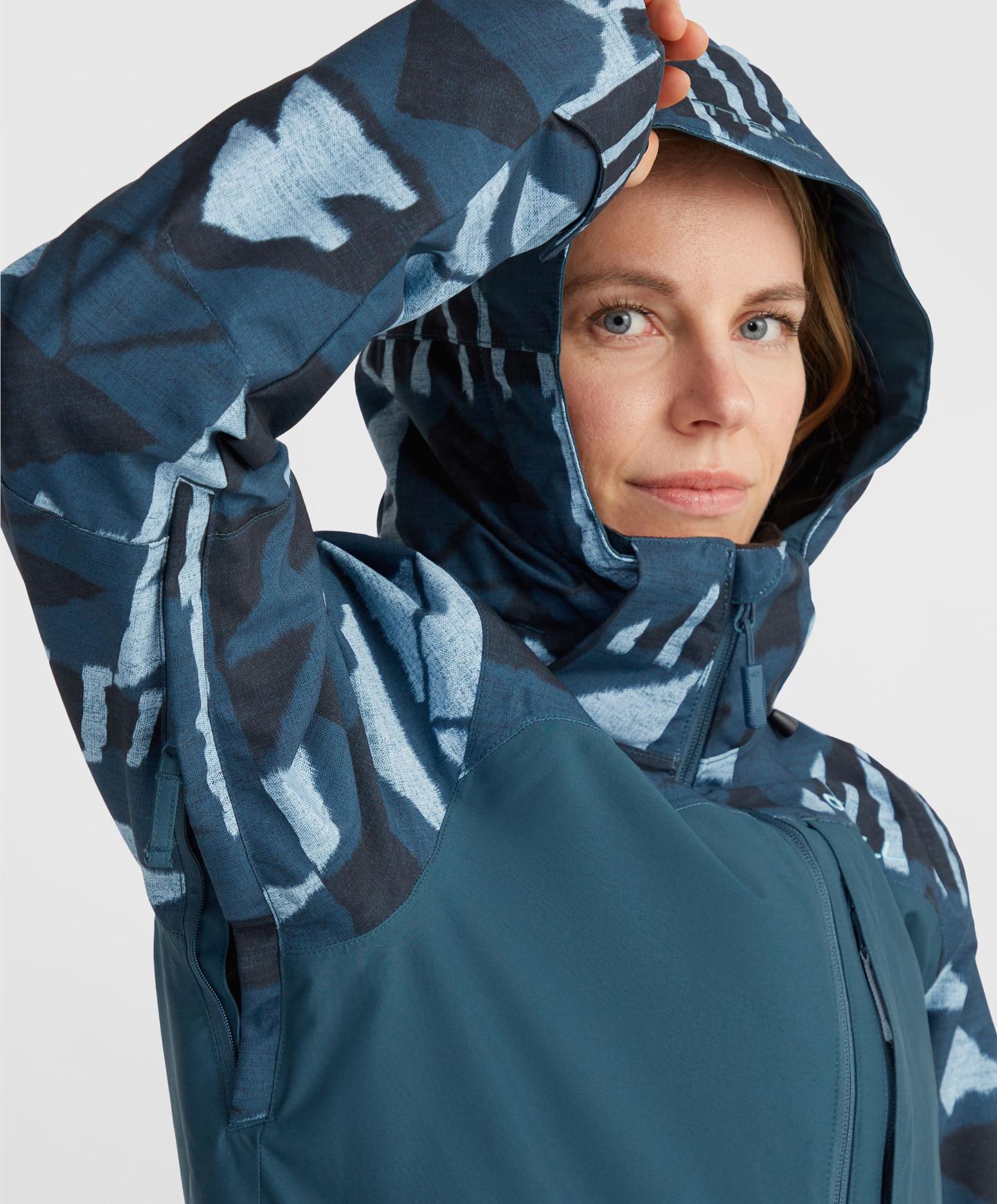 Women's Aplite Plus Snow Jacket - Blue Triangle Ikat