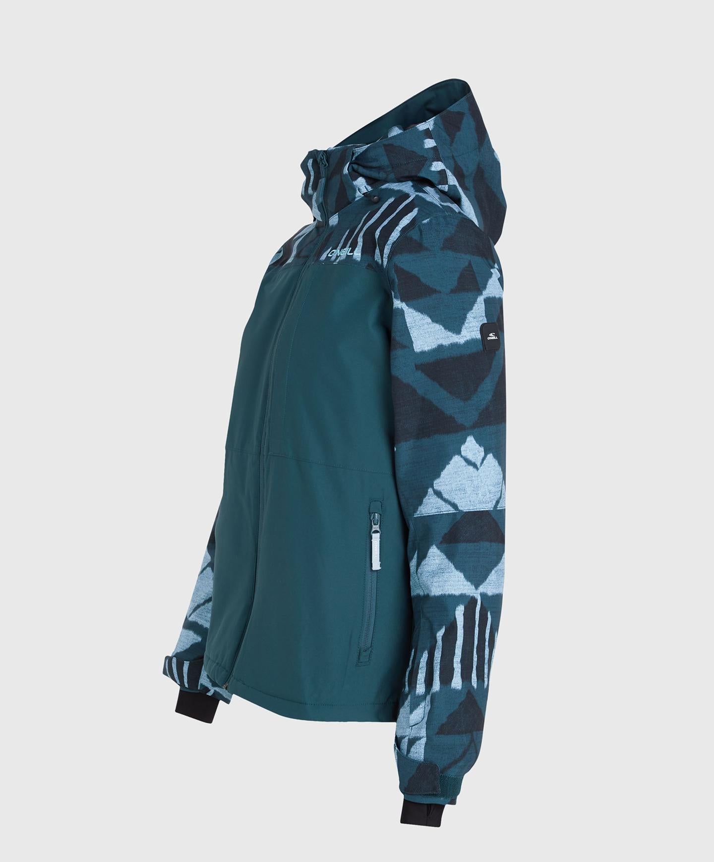 Women's Aplite Plus Snow Jacket - Blue Triangle Ikat