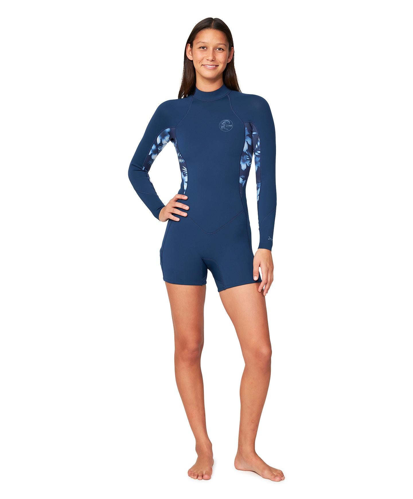 Women's Bahia 2mm Long Arm Long Spring Suit - Bali Blue