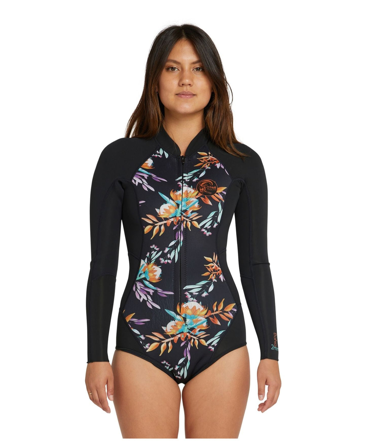 Women's Bahia 2mm Long Sleeve Cheeky Spring Suit Wetsuit - Australiana