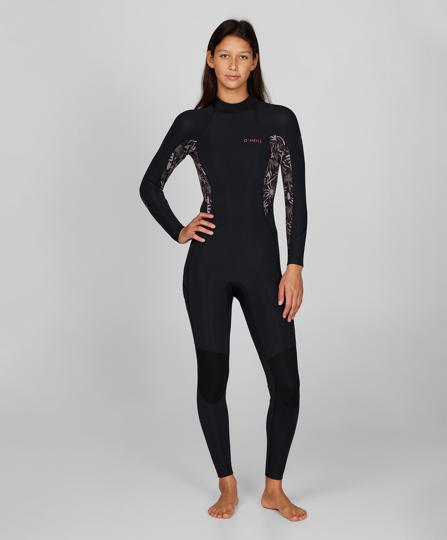 Womens Bahia 3/2mm Steamer Back Zip Wetsuit - Follow The Sun