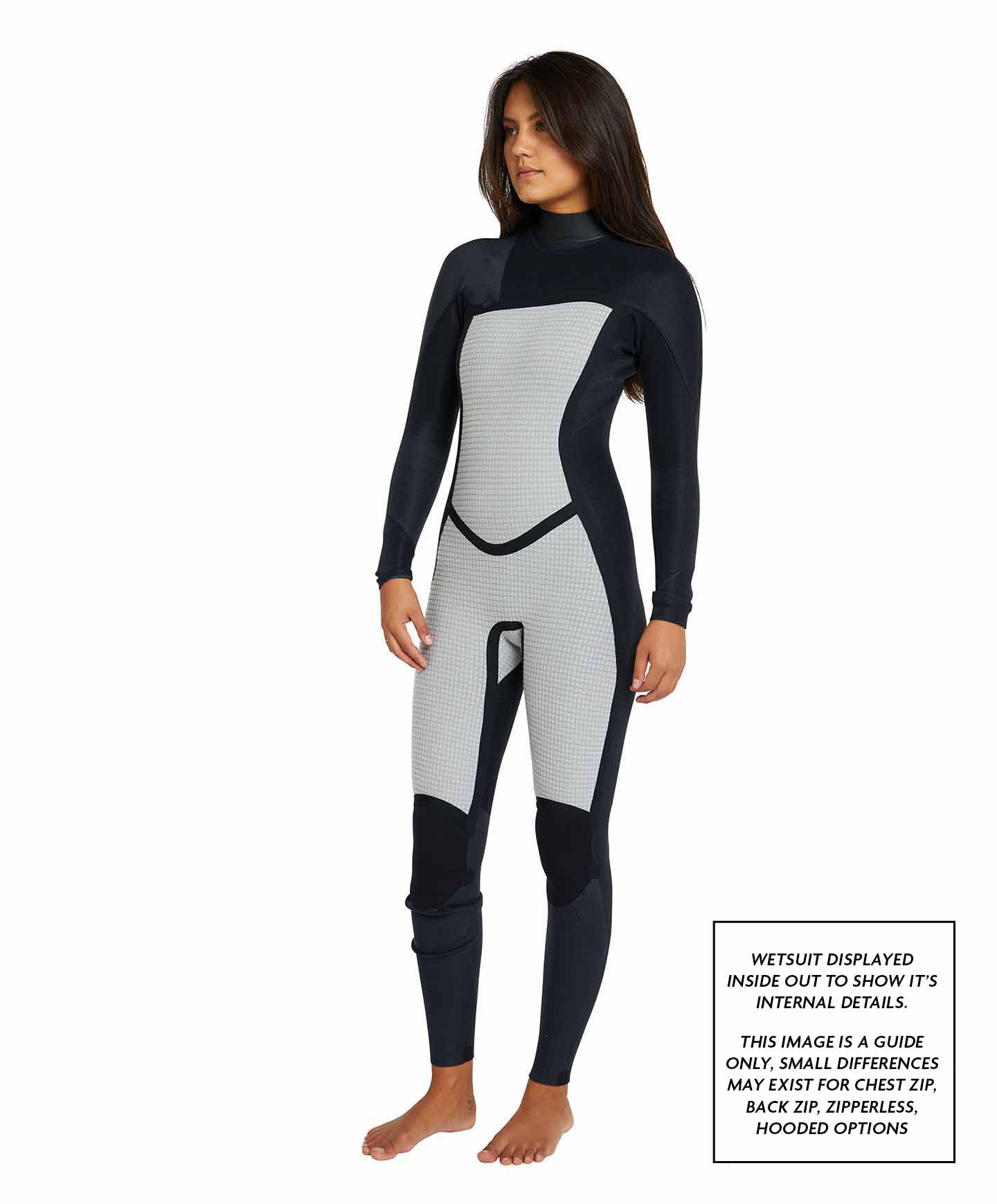 Womens Bahia 3/2mm Steamer Back Zip Wetsuit - Australiana