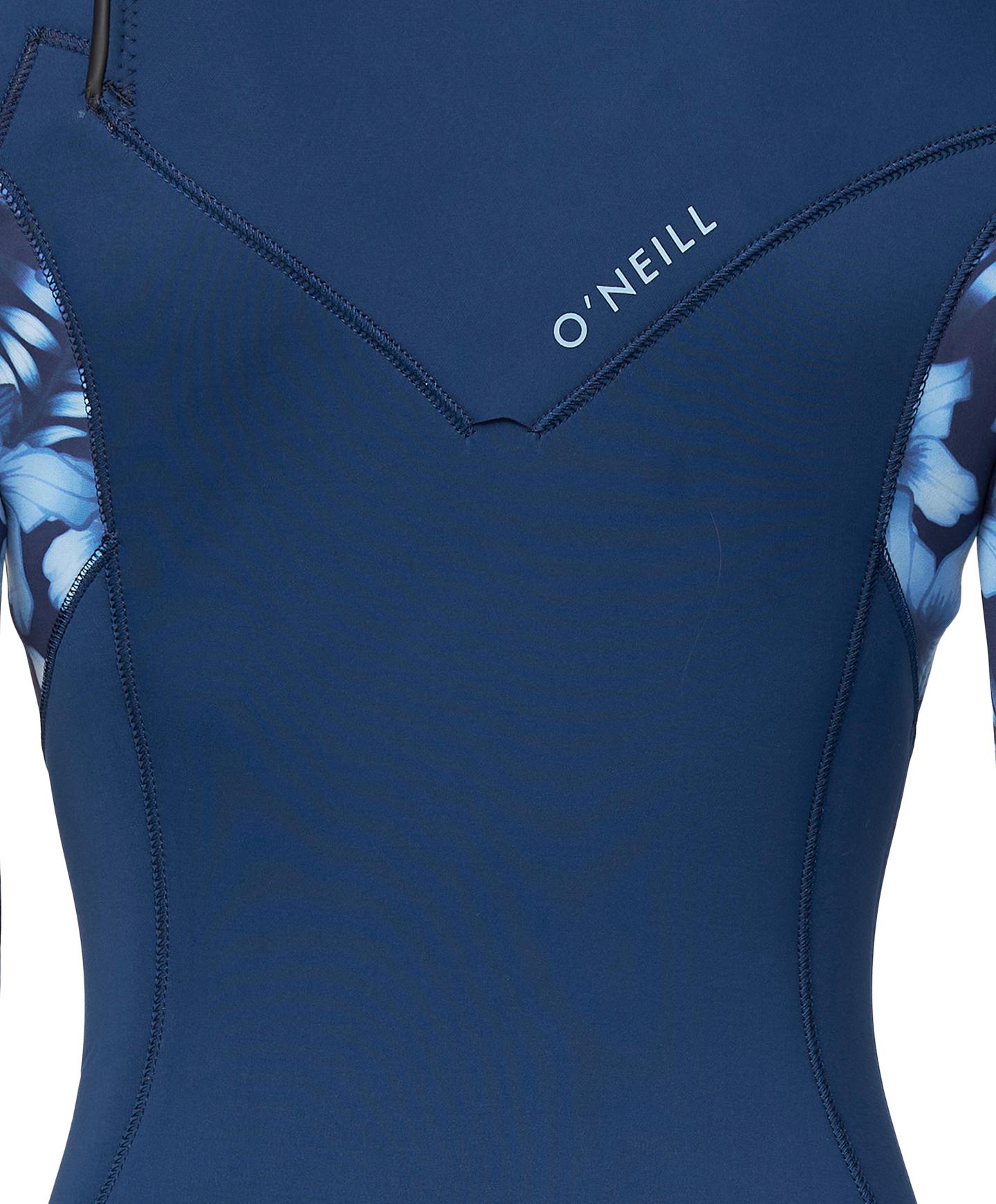 Women's Bahia 3/2mm Steamer Chest Zip Wetsuit - Bali Blue