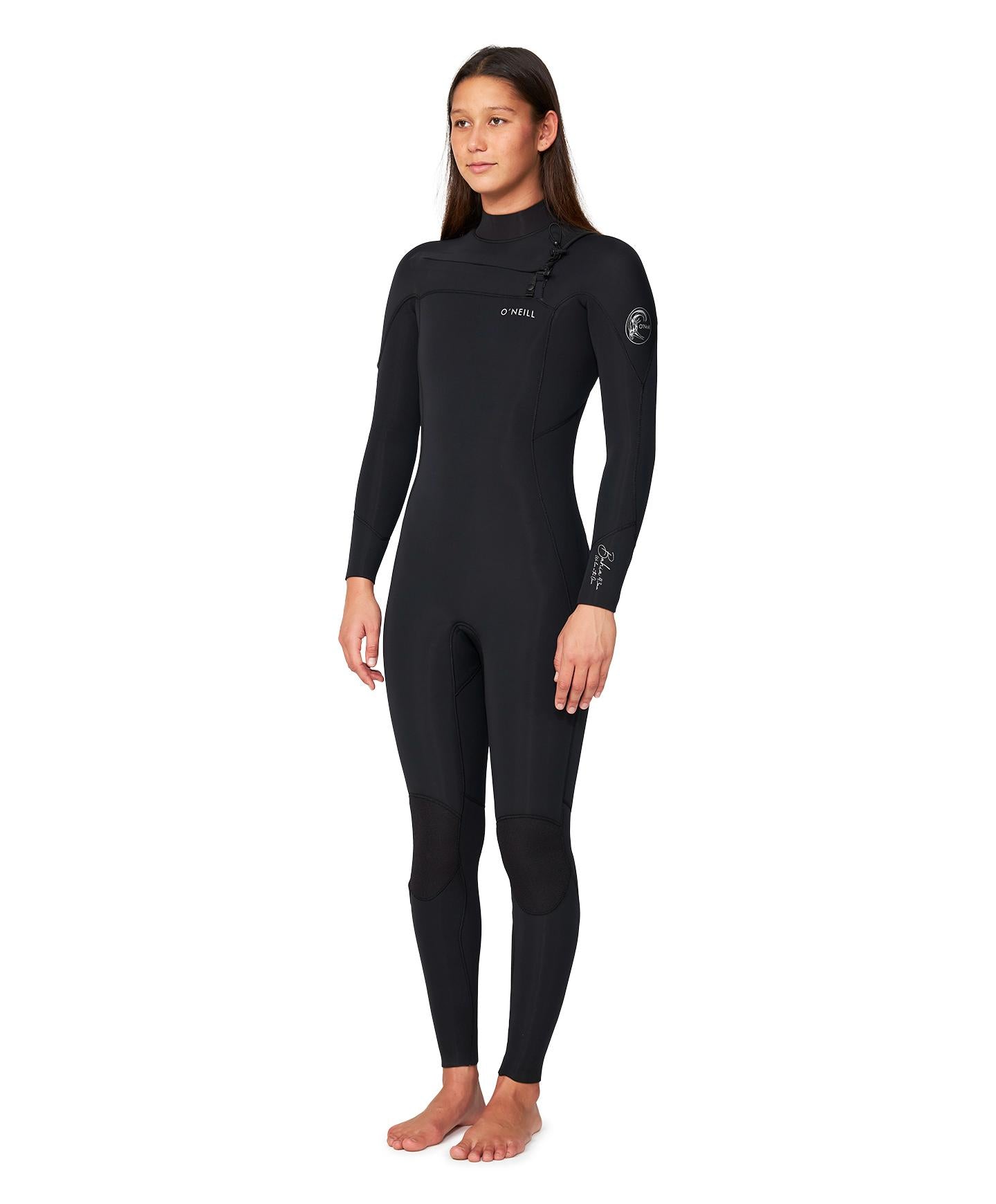 Women's Bahia 3/2mm Steamer Chest Zip Wetsuit - Black