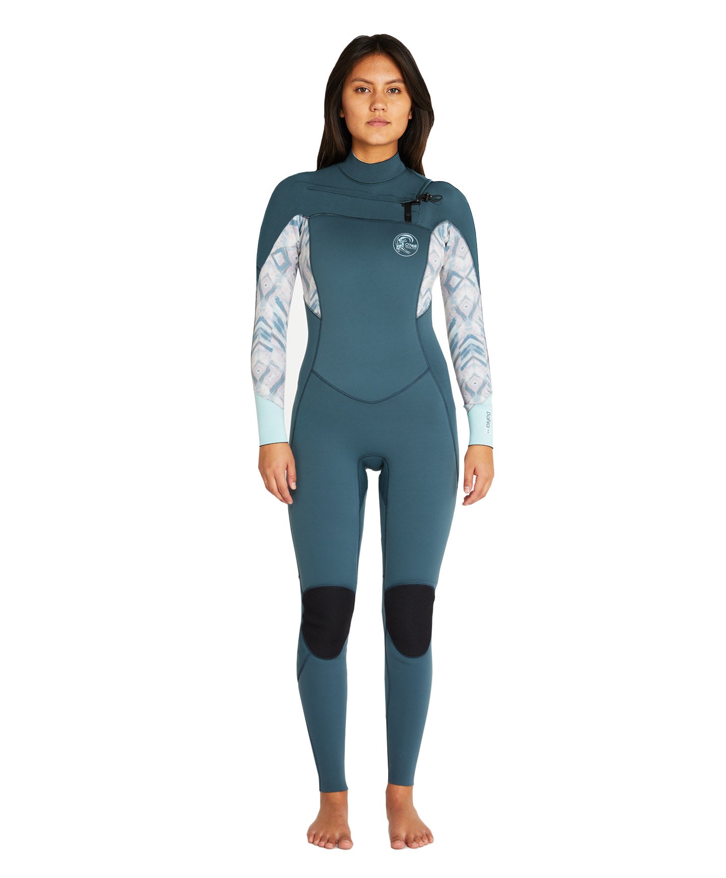 Women's Bahia 3/2mm Steamer Chest Zip Wetsuit - Salina Shade