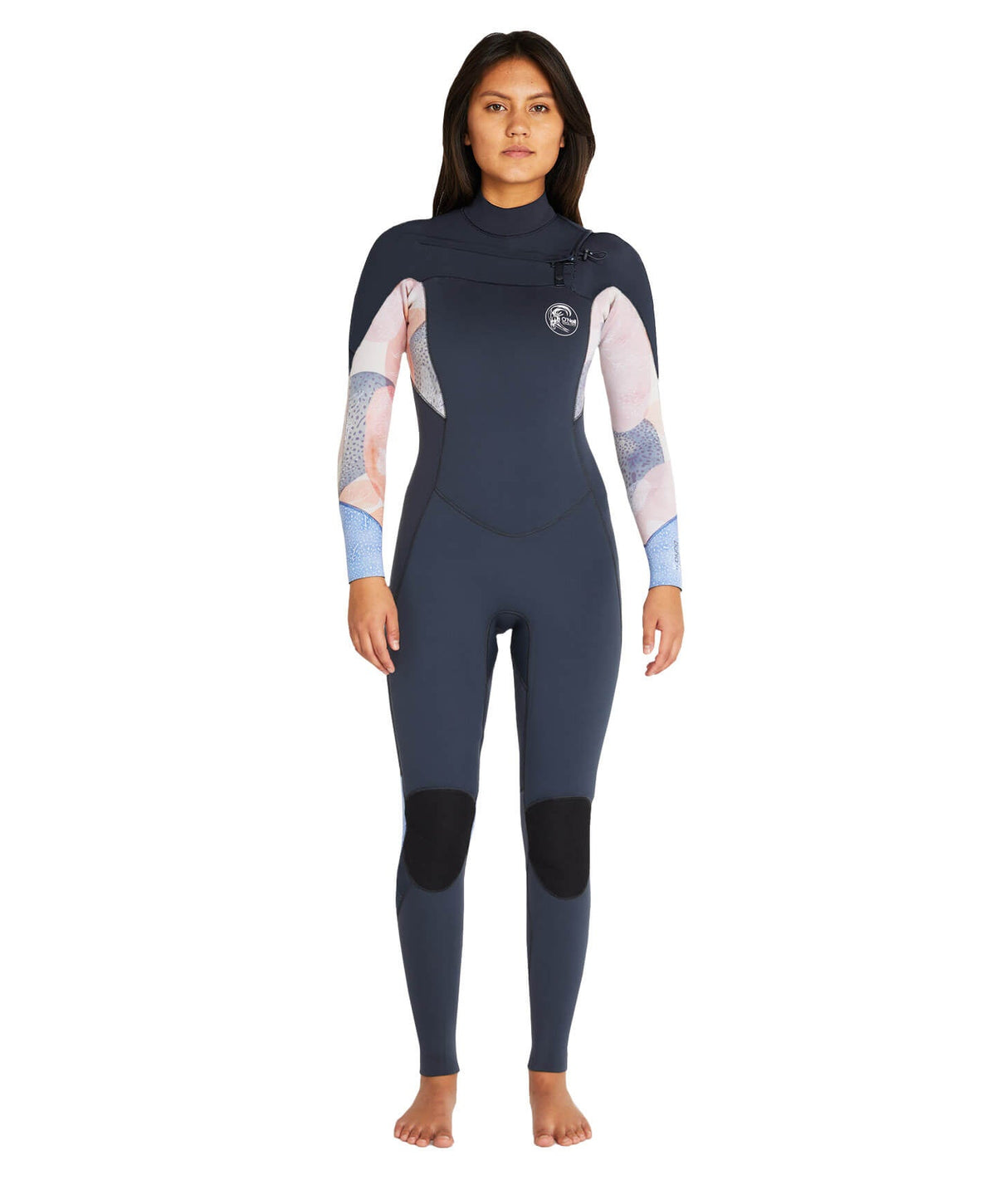 Women's Bahia 4/3mm Steamer Chest Zip Wetsuit - Desert Bloom