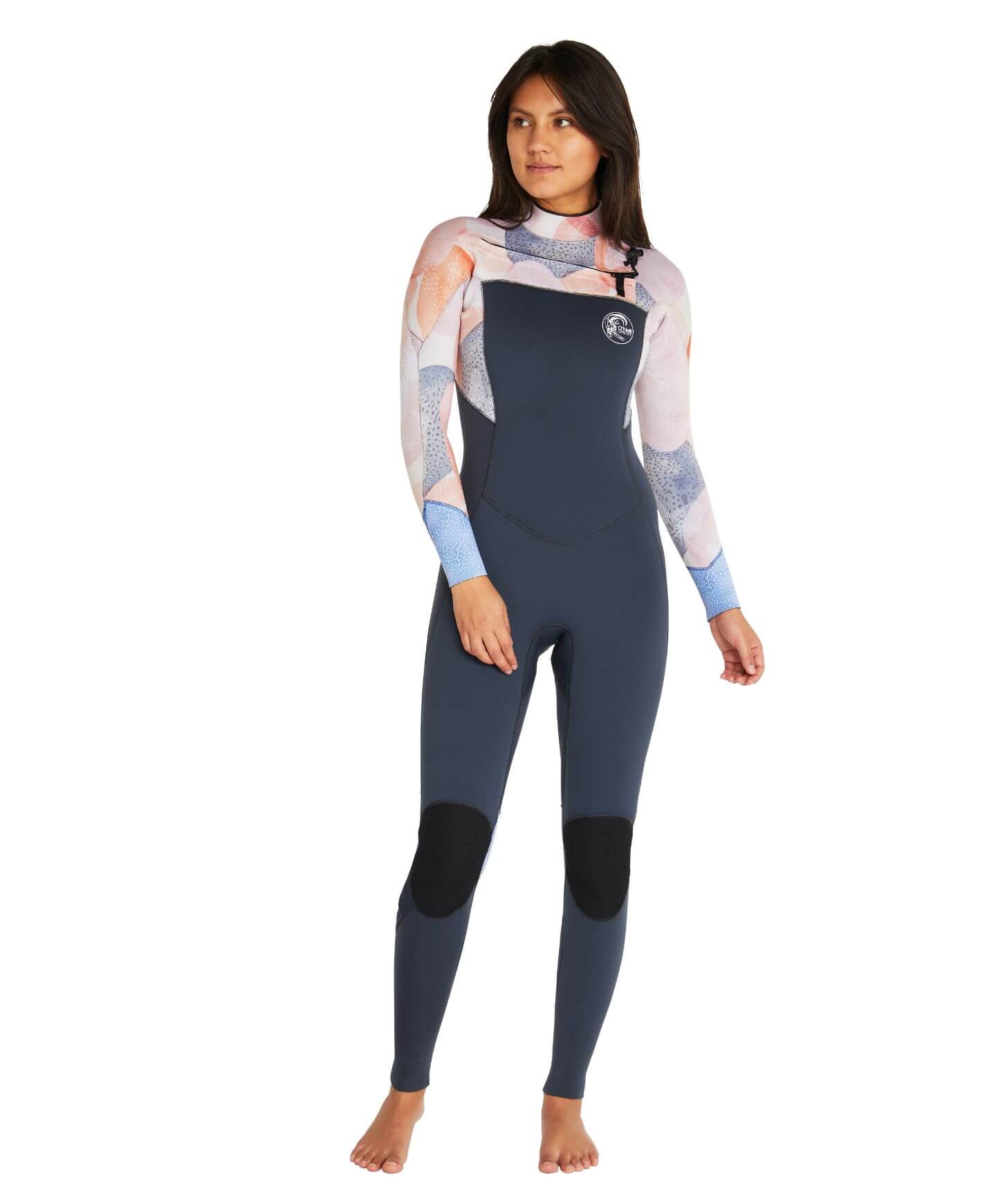 Women's Bahia 4/3mm Steamer Chest Zip Wetsuit - Desert Bloom