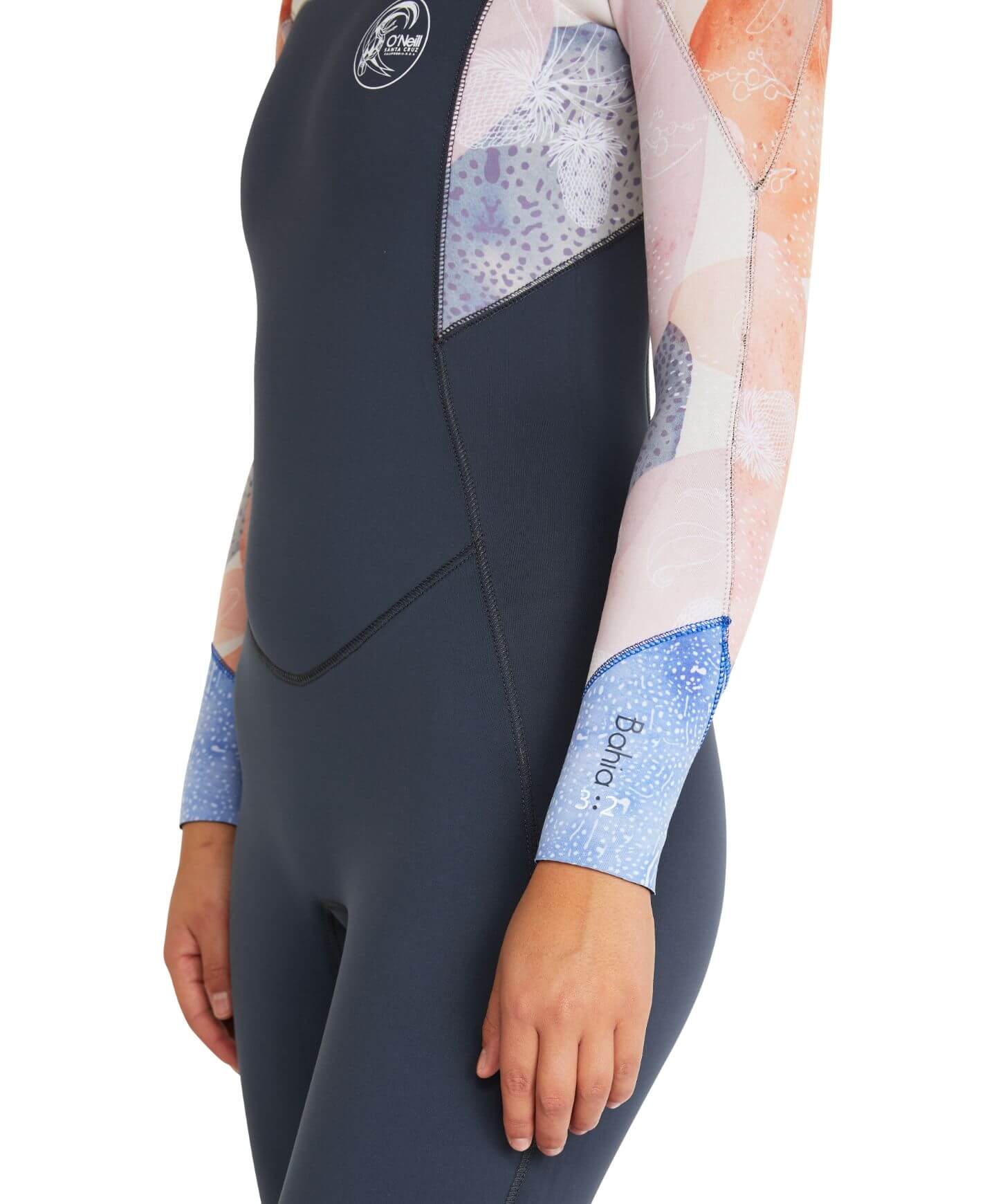 Women's Bahia 4/3mm Steamer Chest Zip Wetsuit - Desert Bloom