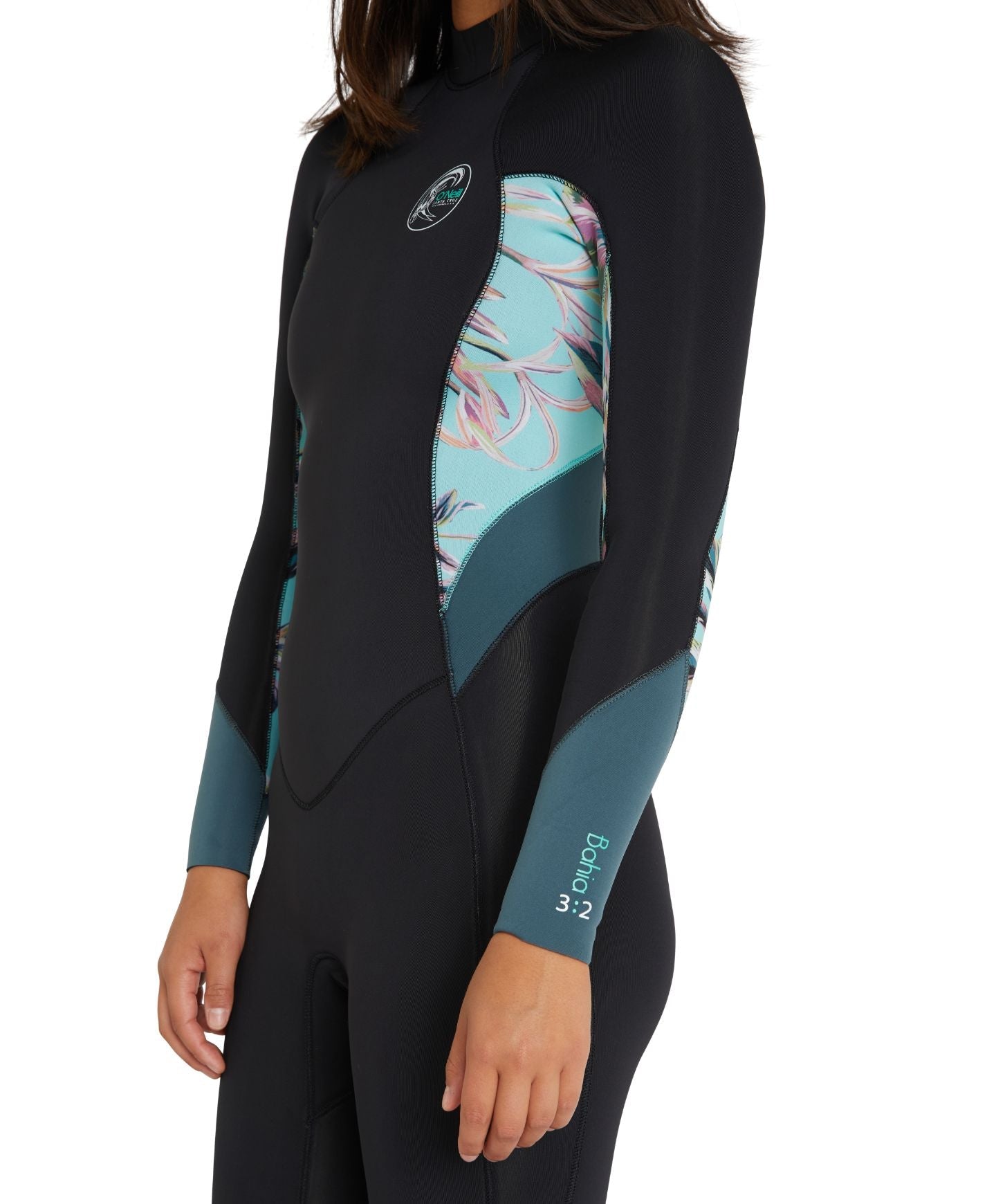 Women's Bahia 3/2mm Steamer Back Zip Wetsuit - Aloha