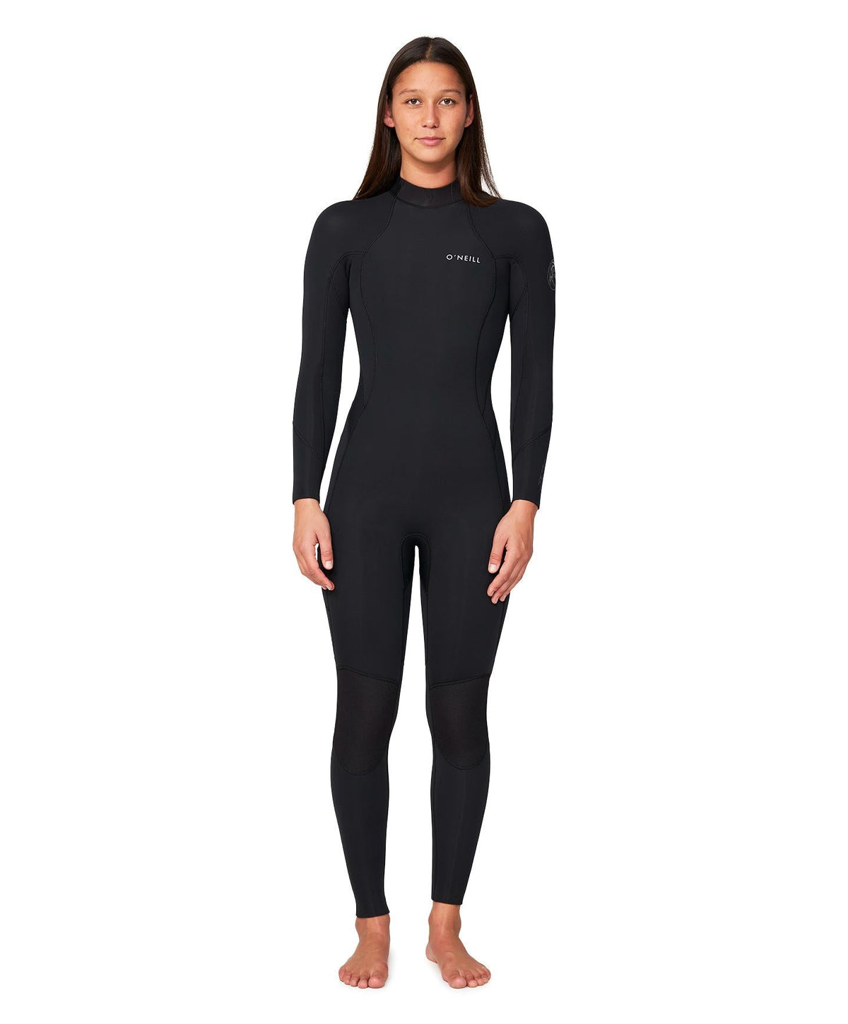 Women's Bahia 4/3mm Steamer Back Zip Wetsuit - Black