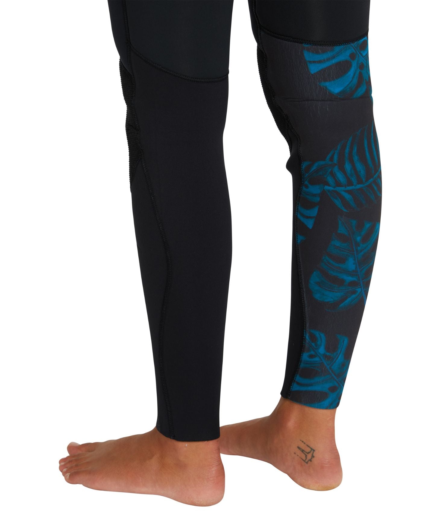 Women's Bahia 4/3mm Steamer Chest Zip Wetsuit - Black Hibiscus