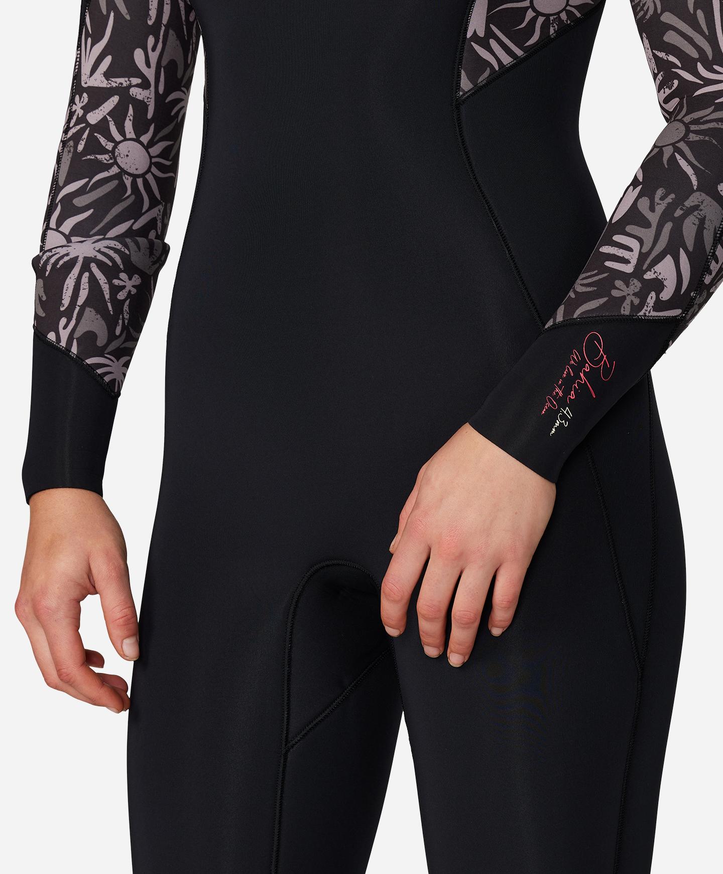 Women's Bahia 4/3mm Steamer Chest Zip Wetsuit - Follow The Sun