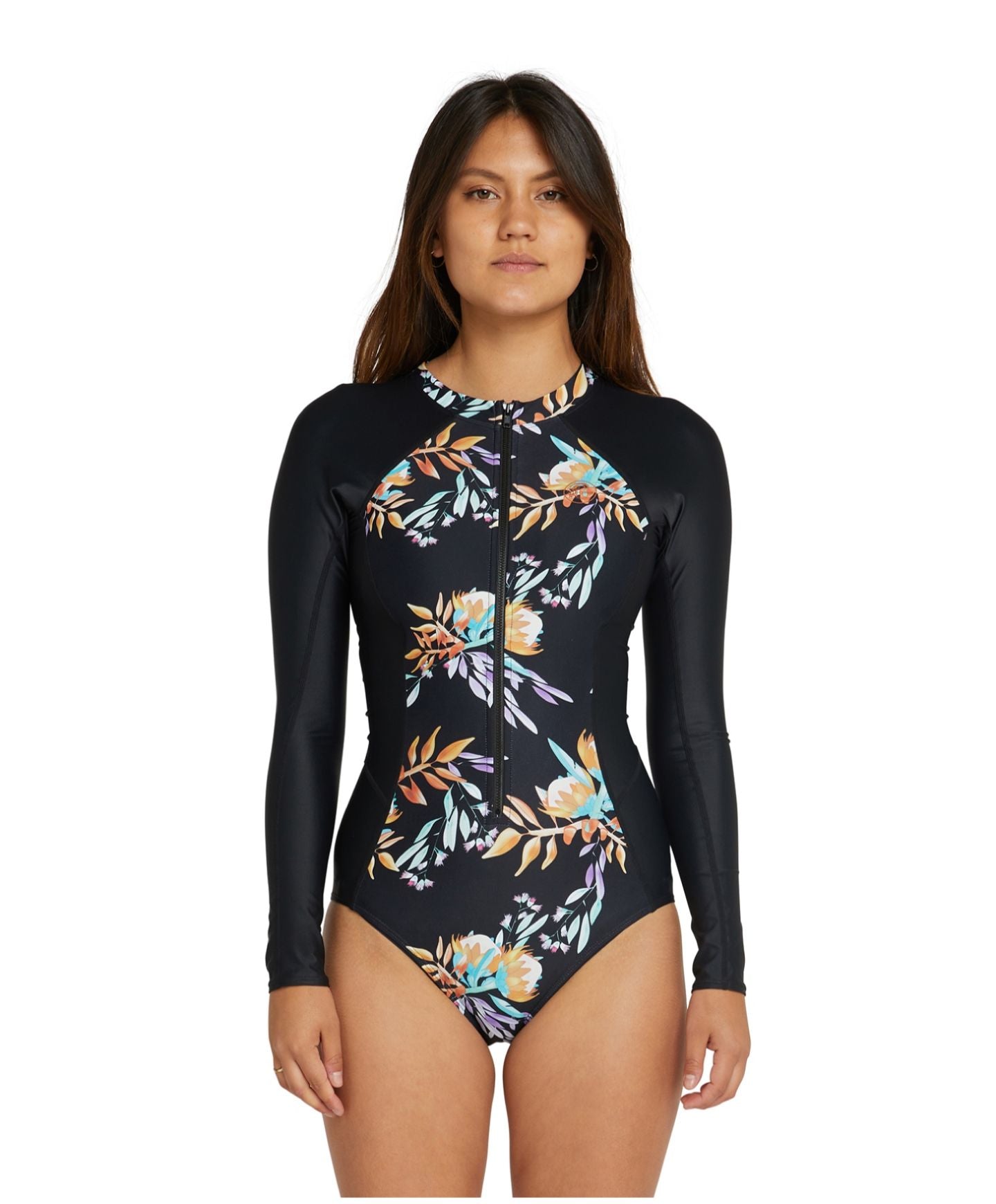 Women's Bahia Lycra FZ LS Surfsuit - Australiana