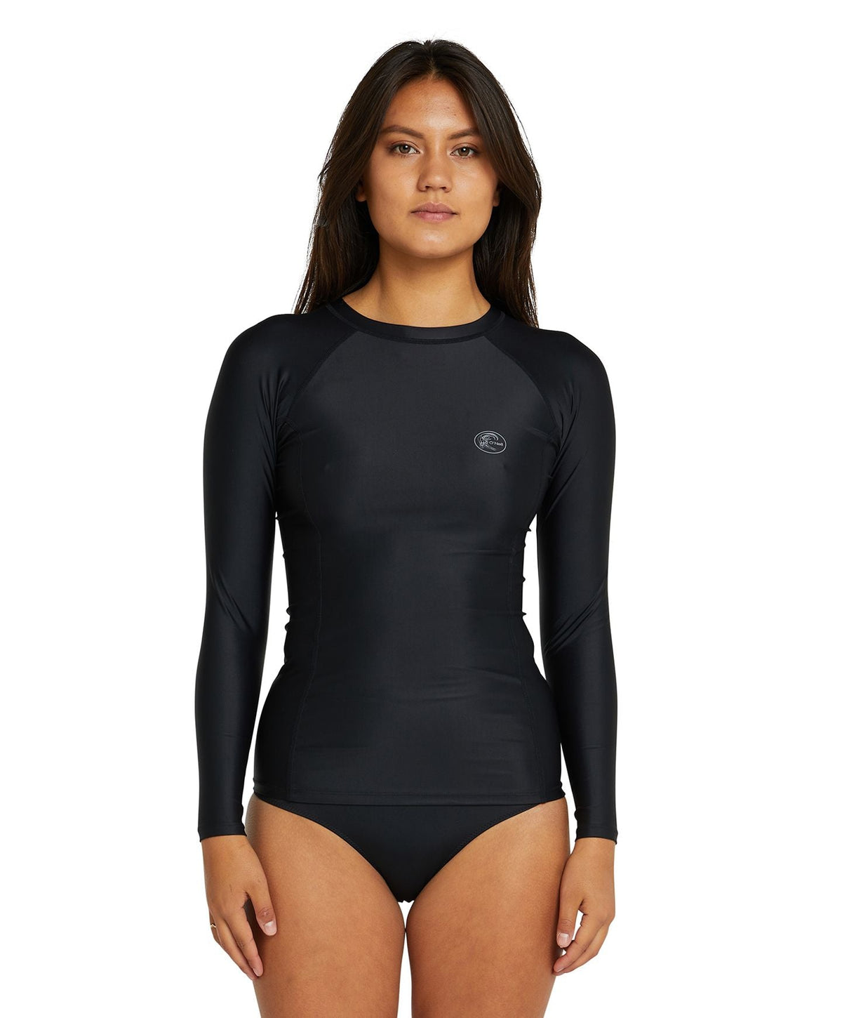 Women's Classic Long Sleeve UV Rash Vest - Black