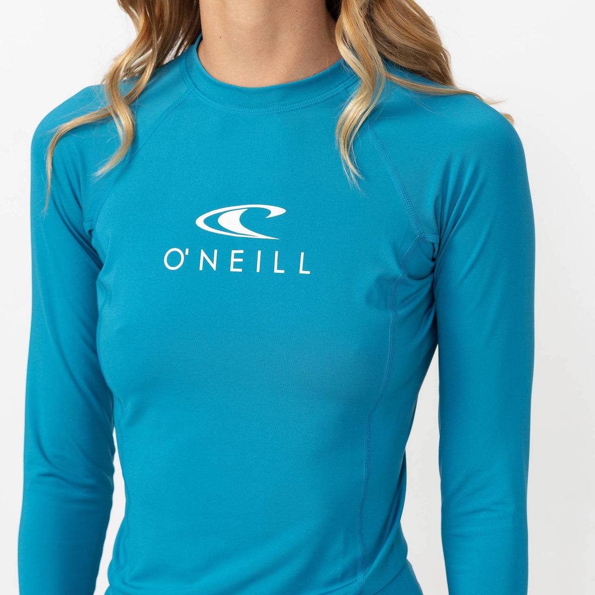 Women's Classic UV Long Sleeve Rash Vest - Blue Curacao