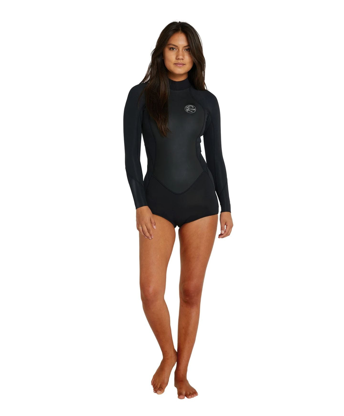 Women's Cruise BZ LS Mid Spring Suit 2mm Wetsuit - Black