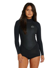 Women's Cruise BZ LS Mid Spring Suit 2mm Wetsuit - Black