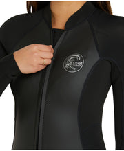 Women's Cruise FZ LS Cheeky Spring Suit 2mm Wetsuit - Black