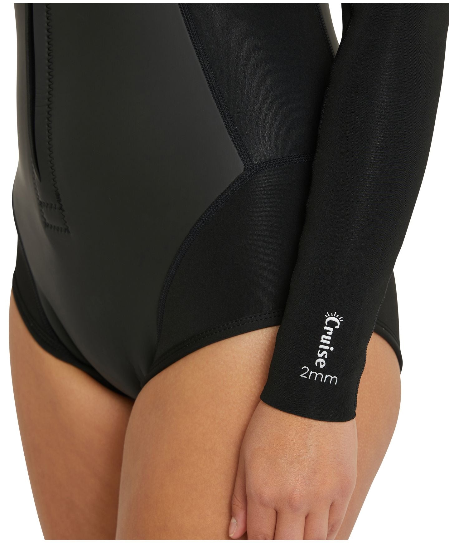 Women's Cruise FZ LS Cheeky Spring Suit 2mm Wetsuit - Black