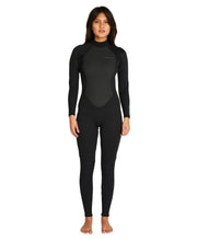 Womens Factor 3/2mm Steamer Back Zip Wetsuit - Black