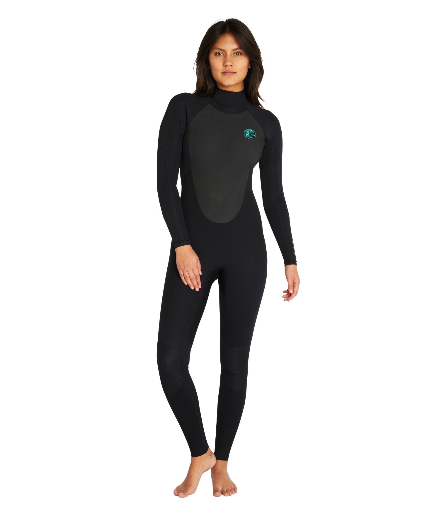 Women's Focus 3/2mm Steamer Sealed Back Zip Wetsuit - Black