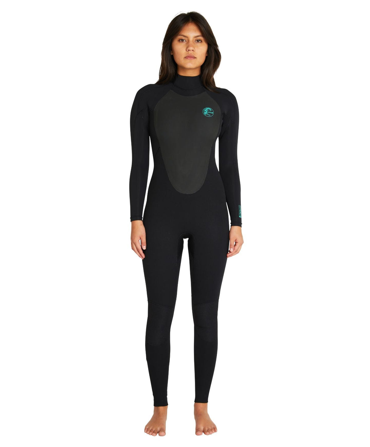 Women's Focus 3/2mm Steamer Sealed Back Zip Wetsuit - Black