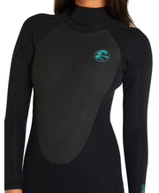 Women's Focus 3/2mm Steamer Sealed Back Zip Wetsuit - Black