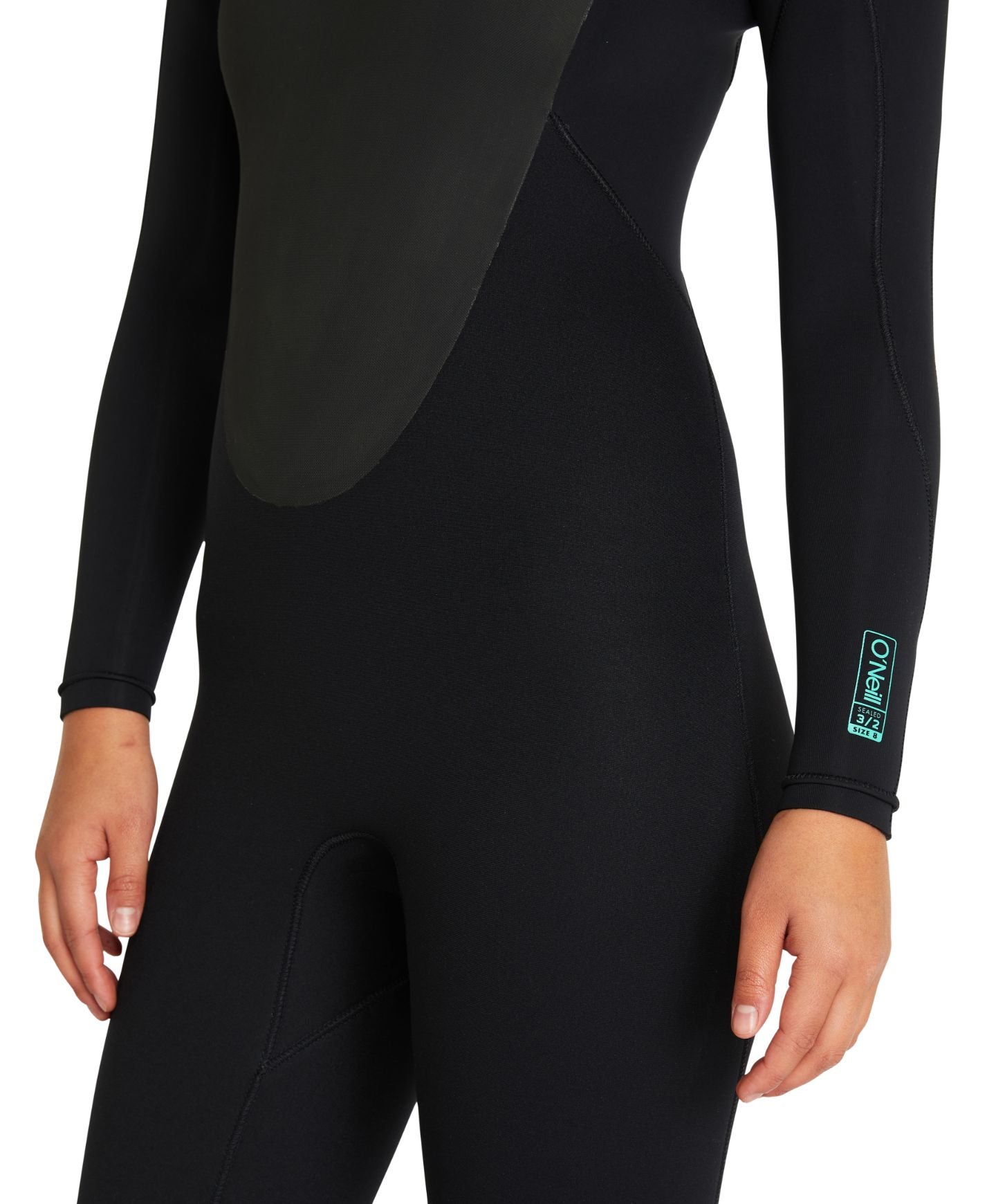 Women's Focus 3/2mm Steamer Sealed Back Zip Wetsuit - Black